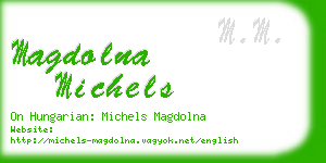 magdolna michels business card